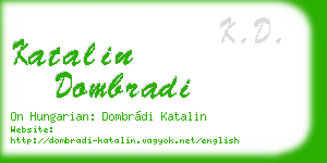 katalin dombradi business card