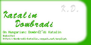 katalin dombradi business card